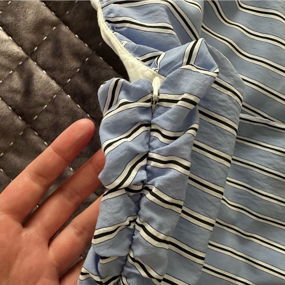 A.L.C. Striped One Shoulder Midi Dress - Picture 7 of 10